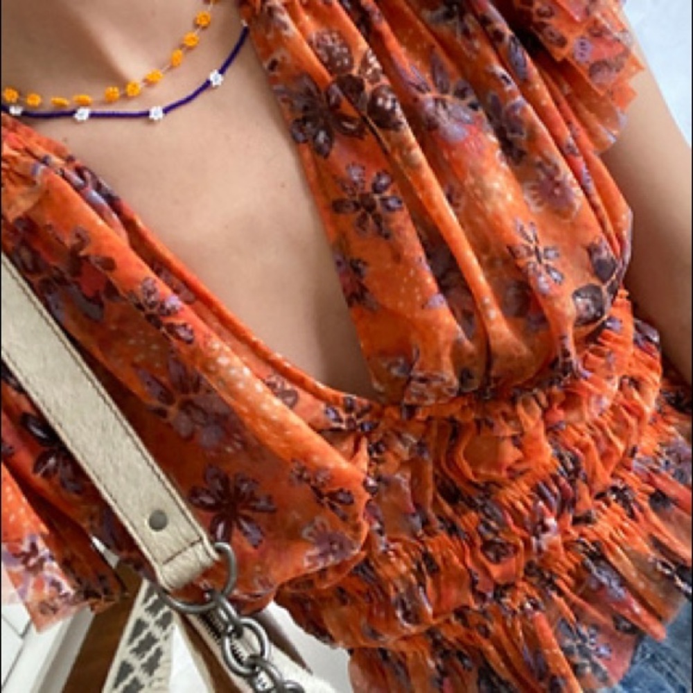 Free People Making Me Smile Print Top